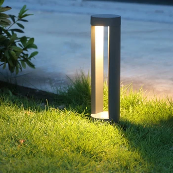 Thrisdar Улични, градински лампи за тревата 40/60 см, съвременен водоустойчива лампа за ландшафтна пътеки, лампа за писти във вътрешния двор на вилата, лампа за колони