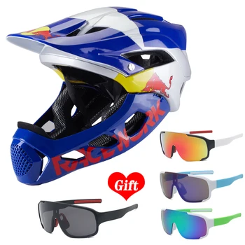 Ultralight състезателни велосипеди шлем за спорт на открито, универсален планински пътен колоездене, екстремни спортове, защитна шапка върху цялото лице