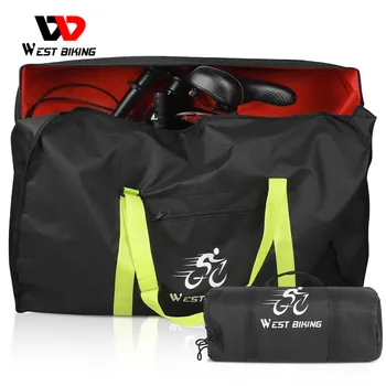 WEST Biking Калъф за велосипед, чанта за съхранение, подходяща за 14/16/20/26/27,5 Инча 700C Сгъваем Велосипед, Преносими Сгъстено Пътни Чанти за носене
