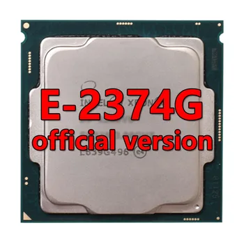 Xeon platiunm E-2374G официалната версия на процесора, 8 MB 3,7 Ghz 4 CORE/8Therad 65 W Cpu LGA-1200 ЗА дънната платка C256