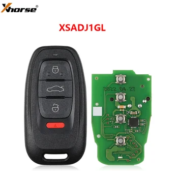Xhorse XSADJ1GL VVDI 754J Смарт ключ 315 Mhz/433 Mhz/868 Mhz за Audi A6L Q5 A4L A8L с корпус ключ В пакет
