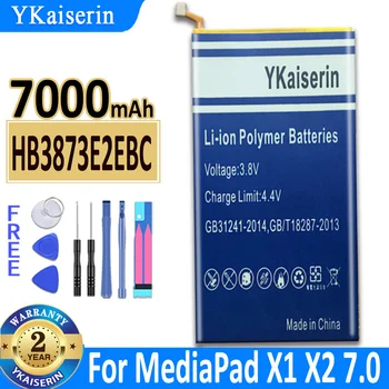 YKaiserin 7000 ма HB3873E2EBC HB3873E2EBW Батерия за Huawei Mediapad X1 X2 7,0