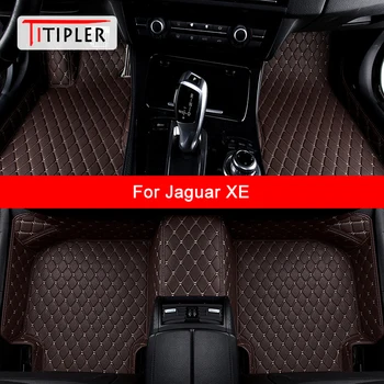Автомобилни постелки TITIPLER по поръчка За Килими за краката Jaguar XE Auto Accessories
