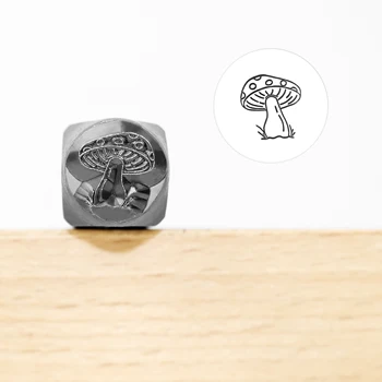 Аксесоари за бижута с метална релефна Гъба с точки Метален дизайн на печата за метал, бижута (8 мм)