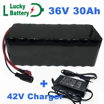 Акумулаторна батерия В 36, батерия за электровелосипеда капацитет 30 ah, вградена литиева батерия 20A BMS, 36-вольтовая акумулаторна батерия за электровелосипеда със зарядно устройство за 2-А