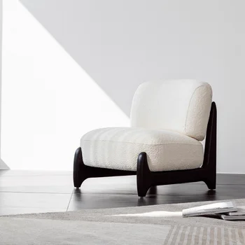 Акцентные Естетически Столове в скандинавски стил, е Удобно Луксозно Дървено Столче, Акцентный Почивка, Отпускащо Мебели Cadeiras De Sala De Estar FY10YH