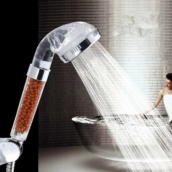 Анионная спа-накрайник за душ с високо налягане, заменяеми филтър, топката душ, ръчно водосберегающая накрайник за душ
