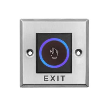 Без сензорни бутони за излизане, разкрива ключа, без led подсветка COM NC за системи за контрол на достъпа до врати, входът е отворен