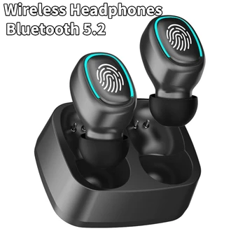 Безжична Bluetooth слушалка, мини-слушалки с докосване на светлина, високо качество на тапи за уши, Защита от пот, HD звук в ухото, високо качество на Стерео Универсална слушалка