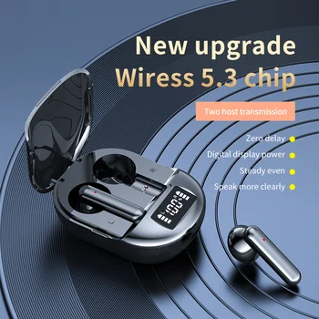 Безжични Bluetooth слушалки K40 с цифров дисплей V5.3, ушите за слушане и разговор, слушалки с интелигентен дисплей