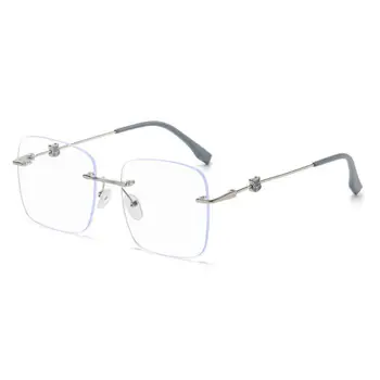 Блокиране на очила Ретро очила за късогледство, Метални Ретро-кръгли очила със синя светлина, Очила за далекогледство, Модерни Унисекс
