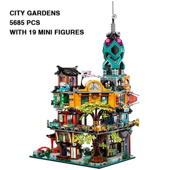 В наличност Movie 71799 Градските Пазари Докове Градински Модел за Изграждане на Блокове, Тухли, 06083 71741 Играчки За Деца, Подарък За Рожден Ден Подарък