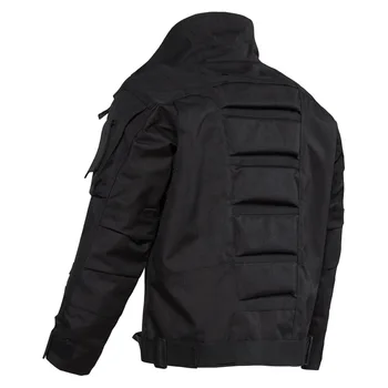 Висококачествени мъжки тактическа военна яке с много джобове, устойчиви на надраскване Якета-карго, Ловни бойни армейските полицейски якета