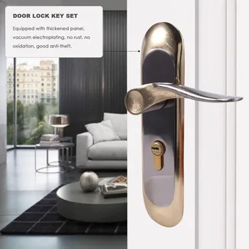 Врата копчето за дома, със секретна брава от алуминиева сплав