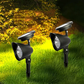 Външен led слънчев прожектор, градински фенери, украса на ландшафта IP65, водоустойчив за тревни площи, пътеки в двора и дърво, Отделно лампи