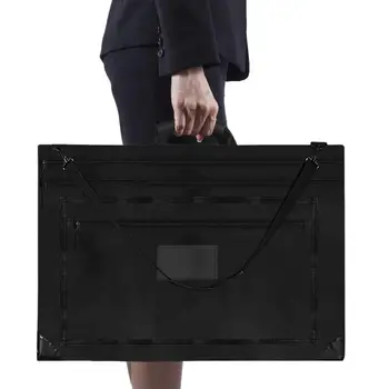 Голяма художествена чанта за портфейла от полиестер, чанта, портфейл с рамо и дръжка За носене, плат Оксфорд 600D, Водоустойчива чанта за носене