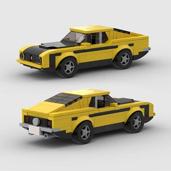 Градивните елементи на Moc City Vehicle, комплекти с коли Speed Champions, състезателна модел, спортна супер технологии, креативни детски играчки Ford Mustang 1