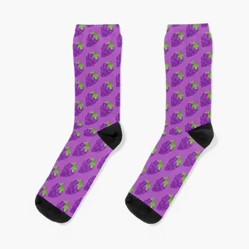 Гроздето Лилав костюм Плодов подарък за любителите на гроздето Чорапи подвижни чорапи дамски чорапи до глезена Мъжки чорапи