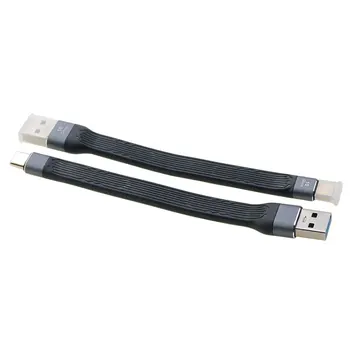 Гъвкав кабел Type C за общо ползване от 10 GB Гъвкав Плосък Кабел удължител PD Бързо зареждане на Гъвкави печатни платки Гъвкава къса линия