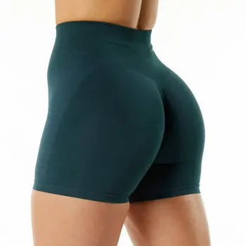 Дамски Безшевни къси панталони XS-XL с висока талия, сжимающие задните части, Къси шорти за фитнес, Тичане, Alphalete, активно укрепването шорти
