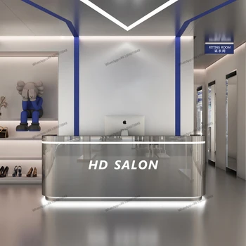 Денс студио бар от неръждаема стомана е лесна модерен магазин за дрехи фризьорски салон каса бар-часова рецепция