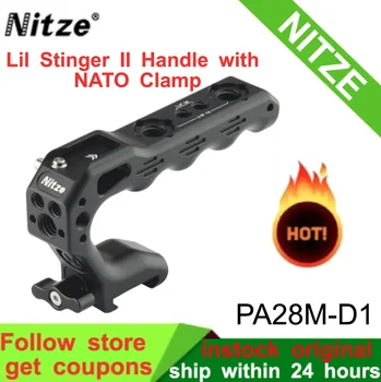 Дръжка Nitze Lil Stinger II с клип на НАТО за огледално-рефлексен фотоапарат NATO Top Hanlde - PA28M-D1