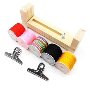 Държач за направата на гривни, U-образна кука за Направата на гривни, дървена рамка за плетене набор от инструменти за плетене на гривни