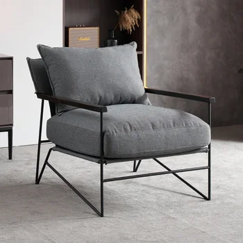 Единична Модерен разтегателен диван За хол, Дизайнерско кресло за отдих, дълбоко кресло, Моля, Балкон, Мебели за Салон, Библиотека мебели