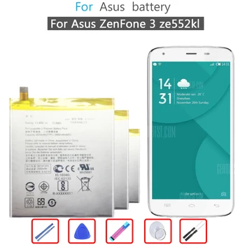 За ASUS Батерия с Голям Капацитет C11P1511 За ASUS Zenfone3 Ze552kl Z012da Z012de 3000 mah Batteria + Безплатни инструменти