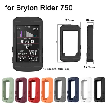 За Bryton Rider 750 Защитен калъф за велокомпьютера Силиконов калъф във формата на миди трапезни Код Аксесоари