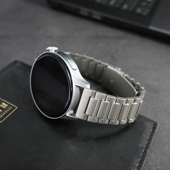 За Huawei Watch 4 Pro Титан каишка GT3 46 мм Gt 42 мм Луксозен Бизнес Каишка За Samsung Watch 3 45 мм Gear S3 За Гривна Seiko