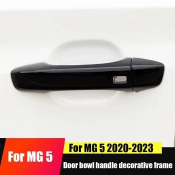 За MG 5 2022 2023 2020 2021 Украса дръжки на вратата на чашата с блестящ черен модел от въглеродни влакна украса дръжката на вратата
