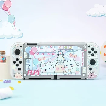 За Nintendo Switch Case, аксесоари Switch OLED, защитен калъф Kawaii Cat Switch Case За Аксесоари Switch, конзолни игри
