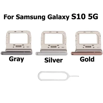 За Samsung Galaxy S10 5G Държач за четене SIM-карти, слот за адаптер, резервни части