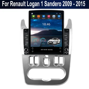 За Tesla Стил 2Din Android 12 Автомобилен Радиоприемник За Renault Logan 1 Sandero 2009-2035 Мултимедиен Плейър GPS Стерео Carplay DSP