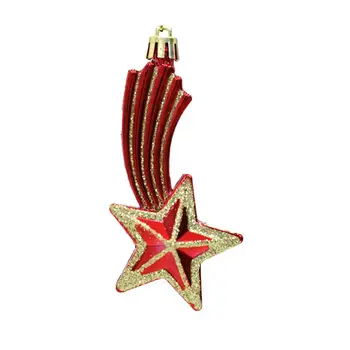 За многократна употреба Коледна украса, Искрящи звезди, украси за коледната елха, уникални висящи въжени украса за празник