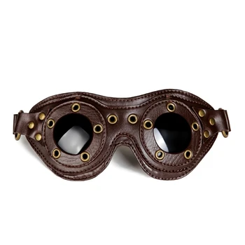 Защитни очила в стил steampunk, Регулируем Изкуствена Кожа, годината на Реколтата мотори, Хелоуин, Cosplay, Очила в стил Steampunk, Очила за скутер, Cosplay