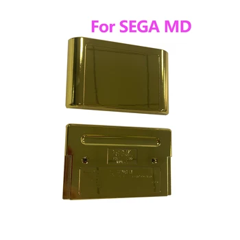 Златно покритие на игралното касета за SEGA Mege Drive MD, разменени калъф за MD версия за САЩ