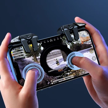 Игра trigger за мобилен телефон G21, Геймпад, Джойстик, Наблюдението стрелба от 6 пръста, Киберспортивная игра, Върховете на пръстите си, за да игрален контролер Android PUBG