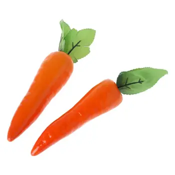 Имитация на изкуствена моркови, реквизит за снимки на фалшиви зеленчуци в домашната кухня