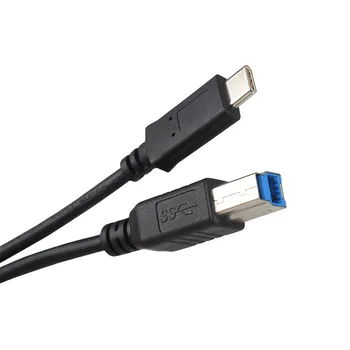 Кабел за трансфер на данни USB Type-C-USB 3.0 Type B Капацитет за съхранение на 5gb, съвместим с нов Macbook Pro на HP, Canon, Brother, Epson, Dell, Samsung, принтер-скенер
