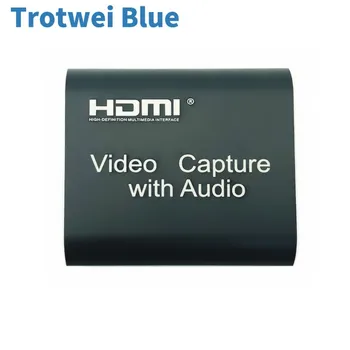 Карта на видеозапис 1080P, 4K, HDMI-USB 2.0, аудио изход, микрофон вход, Кутия за запис на игри, Устройство за запис на HD предавания на КОМПЮТЪРА