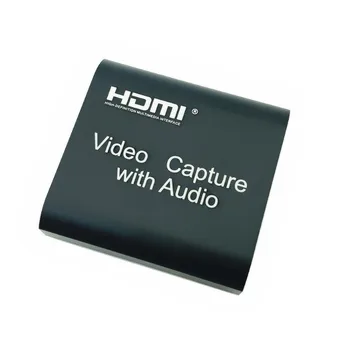 Карта на видеозапис 1080P, 4K, HDMI-USB 2.0, аудио изход, микрофон вход, Кутия за запис на игри, Устройство за запис на HD предавания на КОМПЮТЪРА