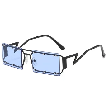 Квадратни Слънчеви очила Дамски Правоъгълни Луксозни Маркови Дизайнерски Слънчеви Очила за жени с Градиентными малки Прозрачни лещи Унисекс Gafas