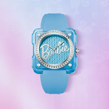 Кварцов часовник Дамски водоустойчив Тенденция на Малки квадратни силиконови спортни модни часовници Женски подарък за Лятото