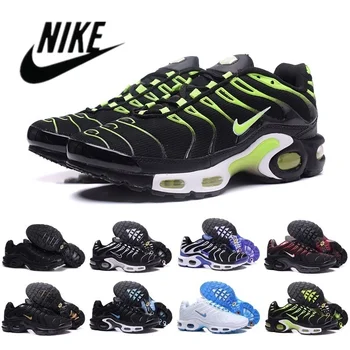 Класически Nike Air Max TN Plus, Улични Черни, Бели, Червени Спортни маратонки, Мъжки Маратонки за бягане, Обувки за бягане 40-46