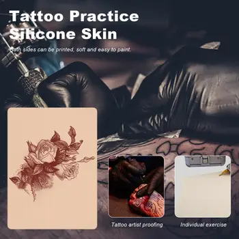 Кожа за практикуване на татуировки Двустранни Чист край Силиконов материал, Без примеси на Кожата за практика на татуиране в стил freestyle