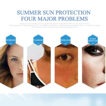 Колаген улиточный слънцезащитен крем за лице със защита от слънчевите лъчи, Емулсия за защита на кожата, Избелване против стареене слънцезащитен лосион за тяло SPF50