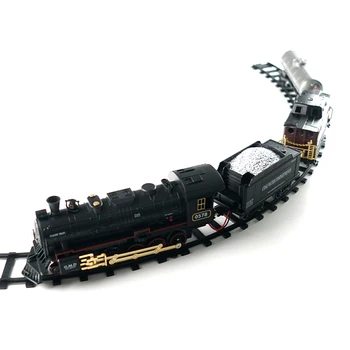 Колекция от модели на влакове 35-5B за момчета, Электропоезд от сплав с дистанционно Управление, Реалистичен Звук Влак, светлина, Дим, Подаръци за деца