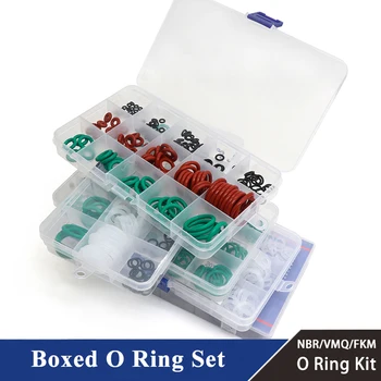 Комплект запечатване на пръстените VMQ NBR FKM опаковка с Високо Качество За Автомобилната Уплътнението е Гумена Шайба, Гама Уплътнения, Червено/Черно/Зелен Комплект Запечатване на пръстените
